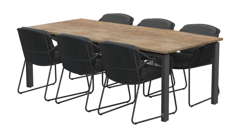 4seasons outdoor accor dining antracite gartenmobelset