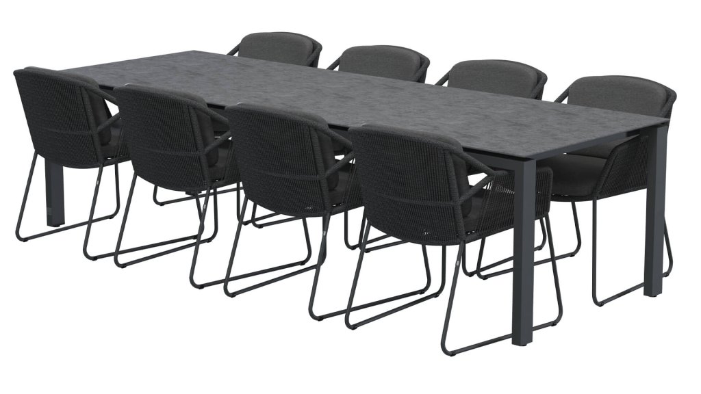 4seasons outdoor accor dining antracite esstischgruppe