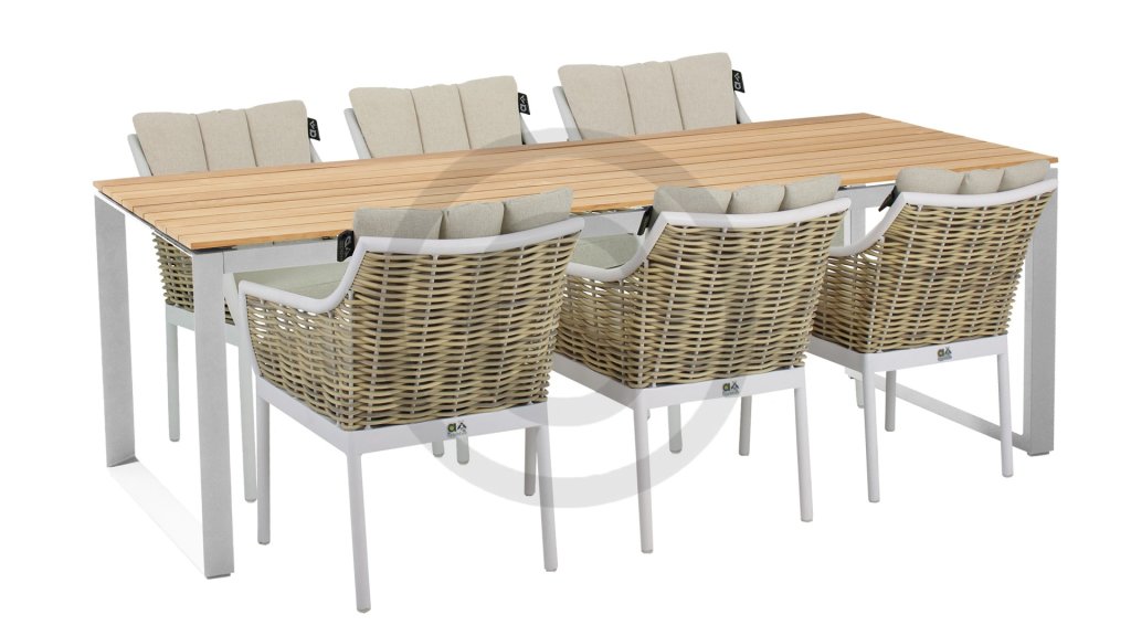 applebee milou dining white 