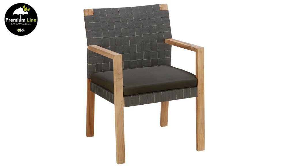 applebee square Stuhl belt black stone 