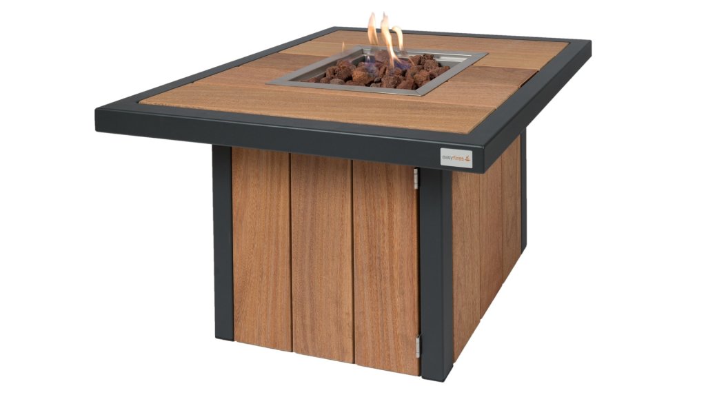 Easyfires River Feuertisch Quadratisch Anthrazit