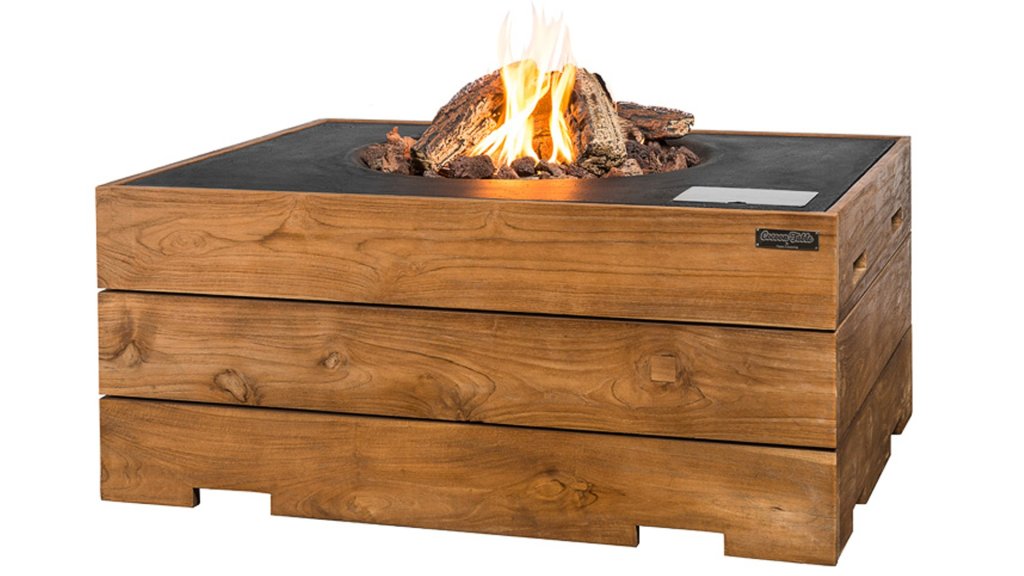 Happy Cocooning Cocoon Table Rechteckig Teak Schwarz