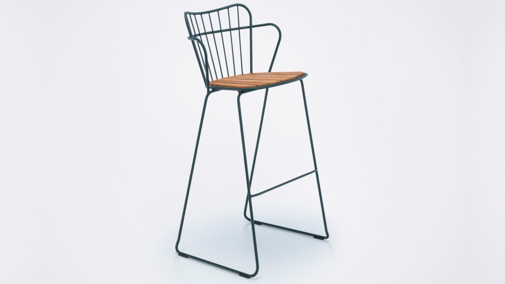 houe poan barstuhl pine green