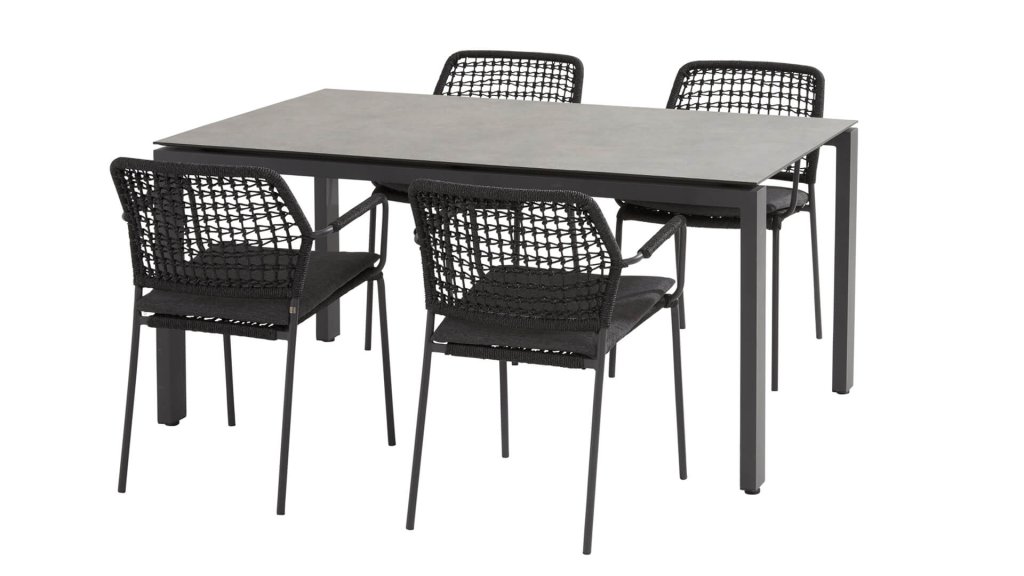 taste 4seasons barista anthracite gartenmobelset