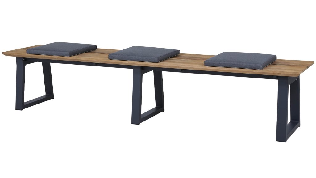 zebra dining tuinset phoenix bank mit sitzkissen 