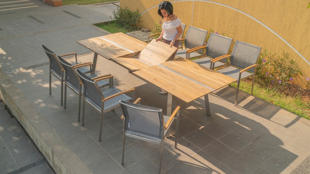 zebra setax esstischgruppe ausziehtisch hohe lehne