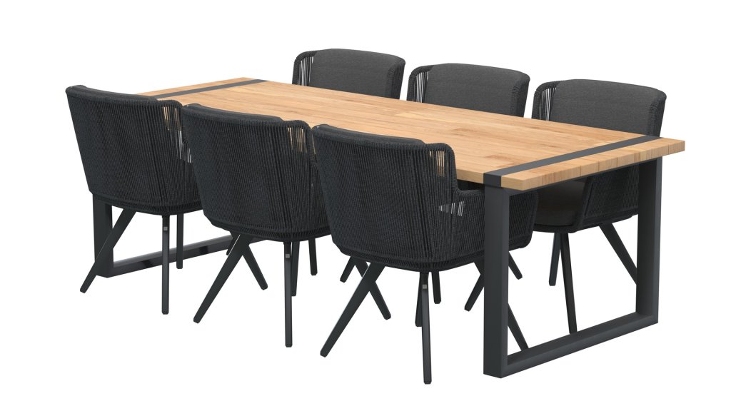 4seasons outdoor flores dining anthracite 213730 