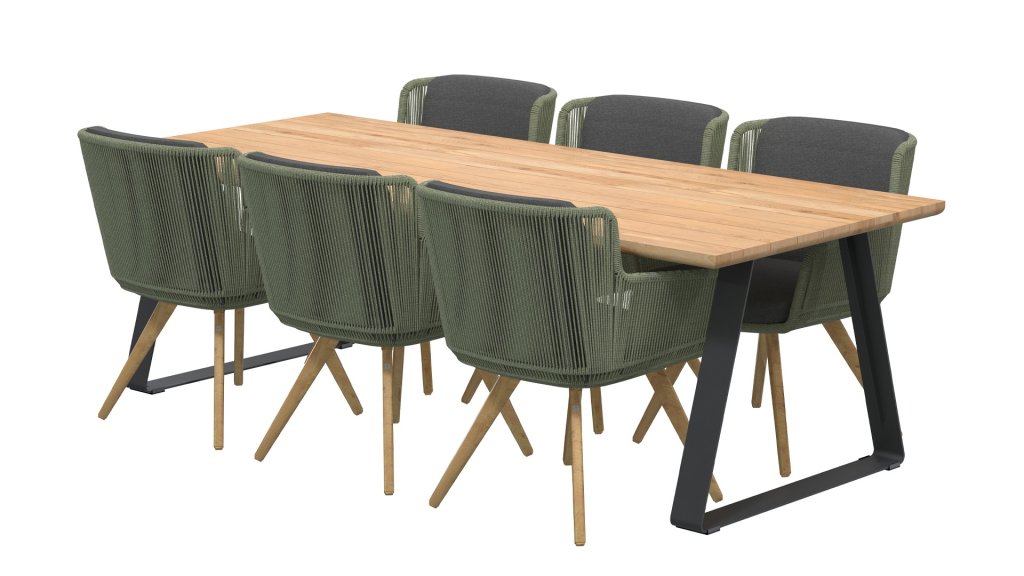 4seasons outdoor flores dining green 213732 