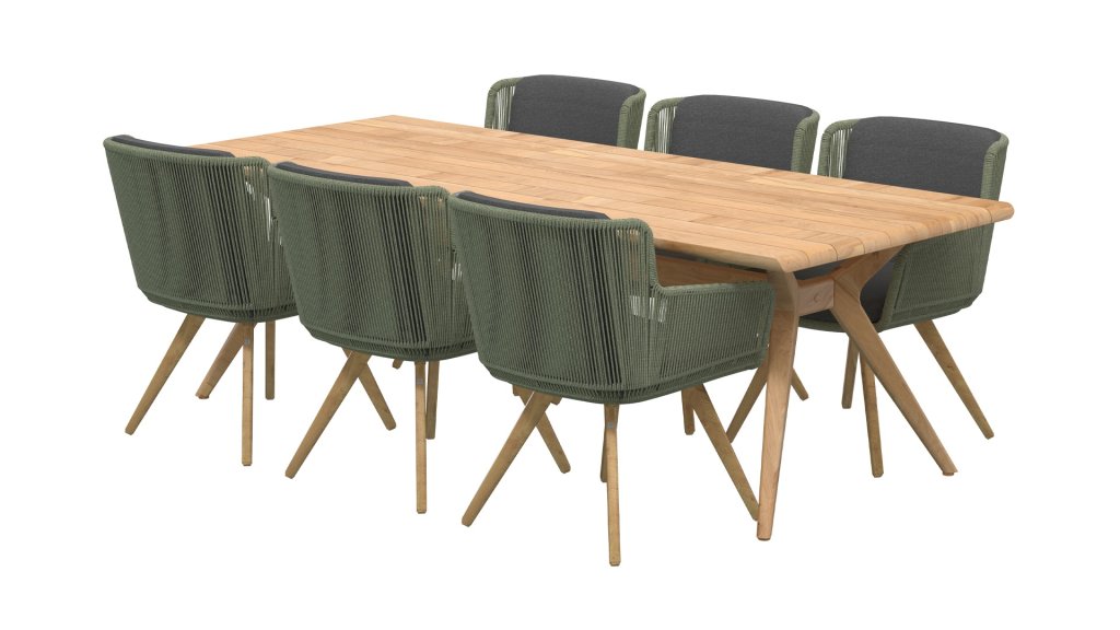 4seasons outdoor flores dining green 213732 