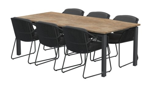 4seasons outdoor accor dining antracite gartenmobelset