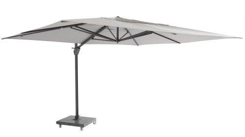 4 seasons outdoor hacienda Ampelschirm 300x400cm mid grey