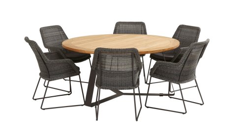 4seasons outdoor samoa dining charcoal 