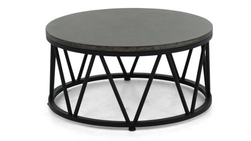 applebee menton loungegruppe black frame silk rope kaffeetisch groot 70cm