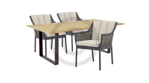 applebee milou dining black 