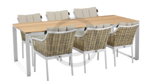 applebee milou dining white 