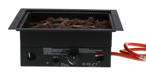 cosi einbaubrenner vierkant rvs zwart