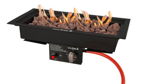 Easyfires Einbaubrenner Rechteckig Klein Schwarz
