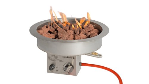 Easyfires Einbaubrenner Rund Groß NiRo