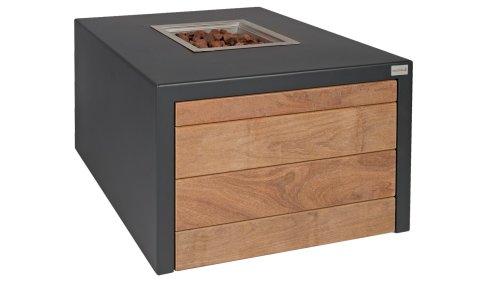 Easyfires Juke Feuertisch Quadratisch Anthrazit