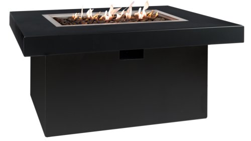 easyfires aluminium vuurtafel milano rechthoek zwart