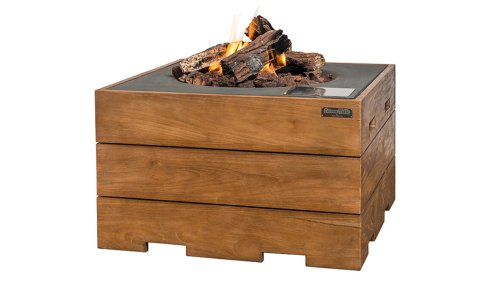 Happy Cocooning Cocoon Table Quadratisch Teak Anthrazit