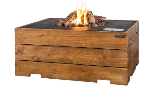 Happy Cocooning Cocoon Table Rechteckig Teak Schwarz