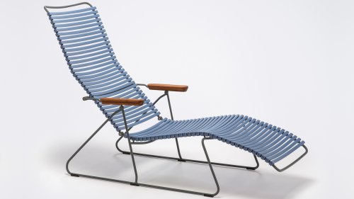 houe click sunlounger pigeon blue