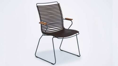 HOUE Click Gartenstuhl Höhe Rücklehne Brown