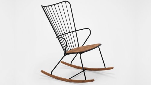 houe poan rocking chair black 1