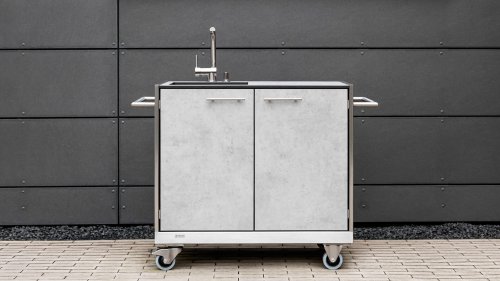 niehoff buitenkeuken kraan spulwagen sfeer 