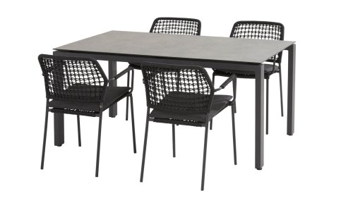 taste 4seasons barista anthracite gartenmobelset