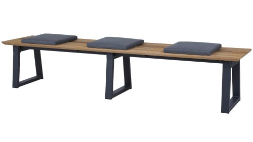 zebra dining tuinset phoenix bank mit sitzkissen 