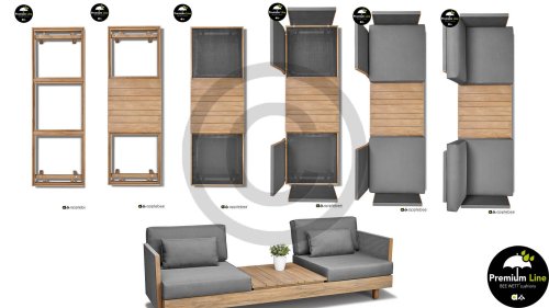 applebee module x loungegruppe teak Antique 