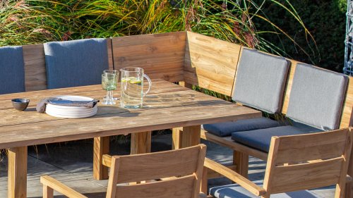 niehoff TEakholz eck lounge gartenmobelset unit