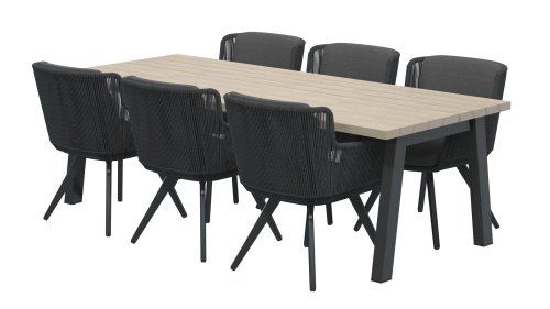 4seasons outdoor flores dining anthracite 213730 