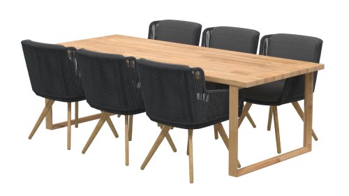 4seasons outdoor flores dining anthracite 