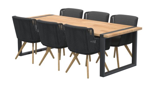 4seasons outdoor flores dining anthracite 